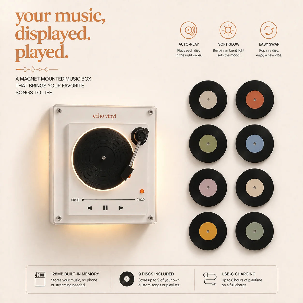 SnapVinyl™ Music Box